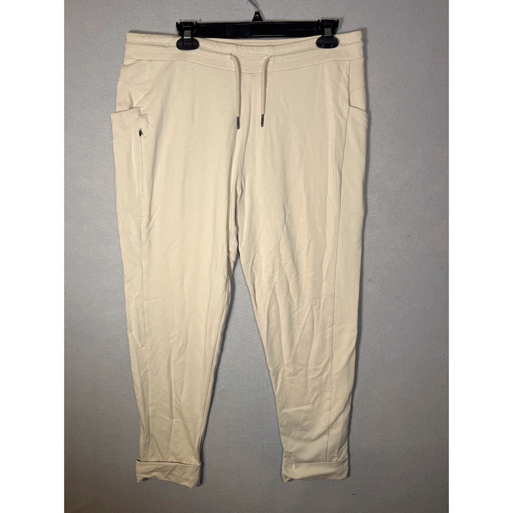 Patagonia Roaming Joggers Organic Cotton Beige 21185 Womens Large Travel Comfort